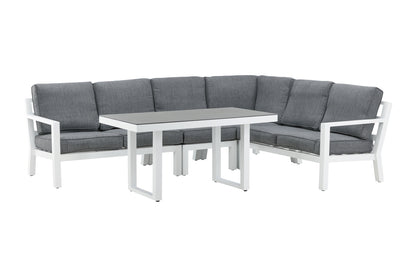 Hjørnesofa sæt Hvid Hvid