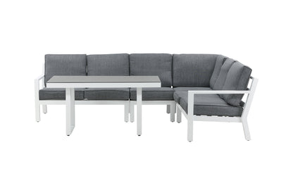 Hjørnesofa sæt Hvid Hvid