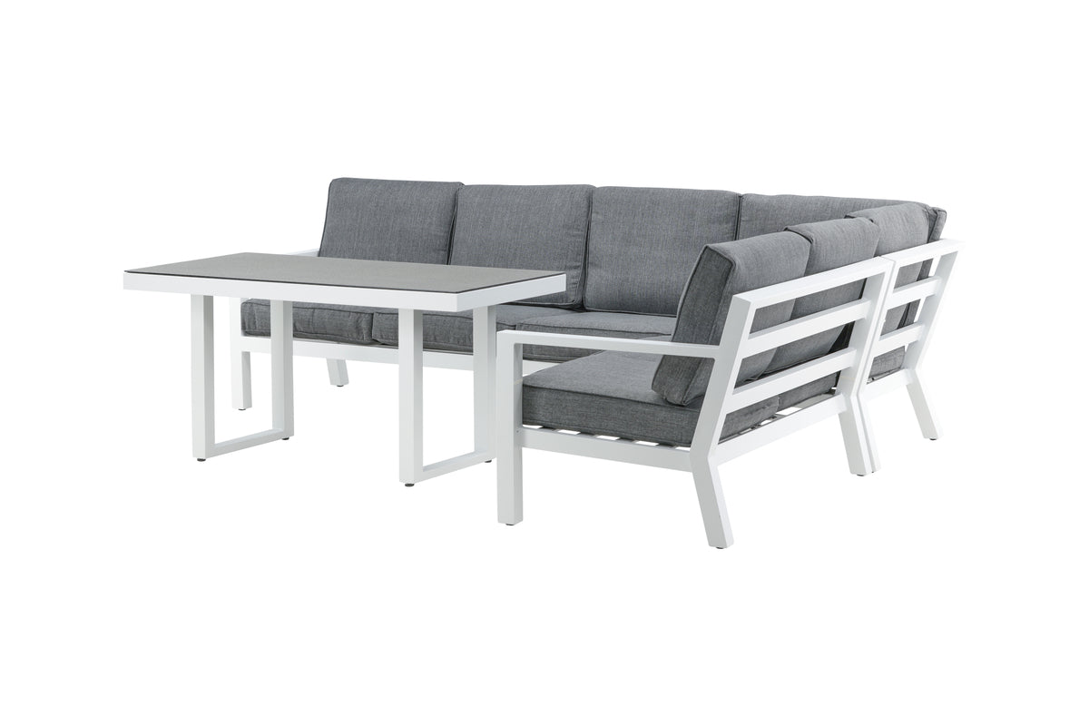 Hjørnesofa sæt Hvid Hvid