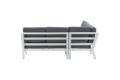 Hjørnesofa sæt Hvid Hvid