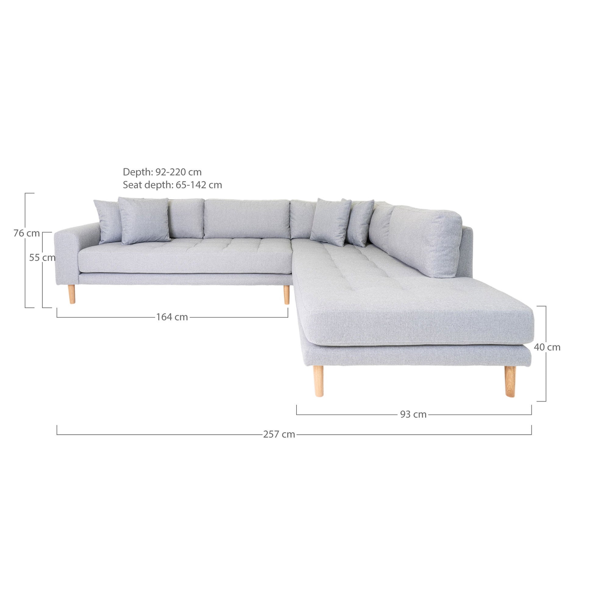 Lido Hjørnesofa Åben Ende