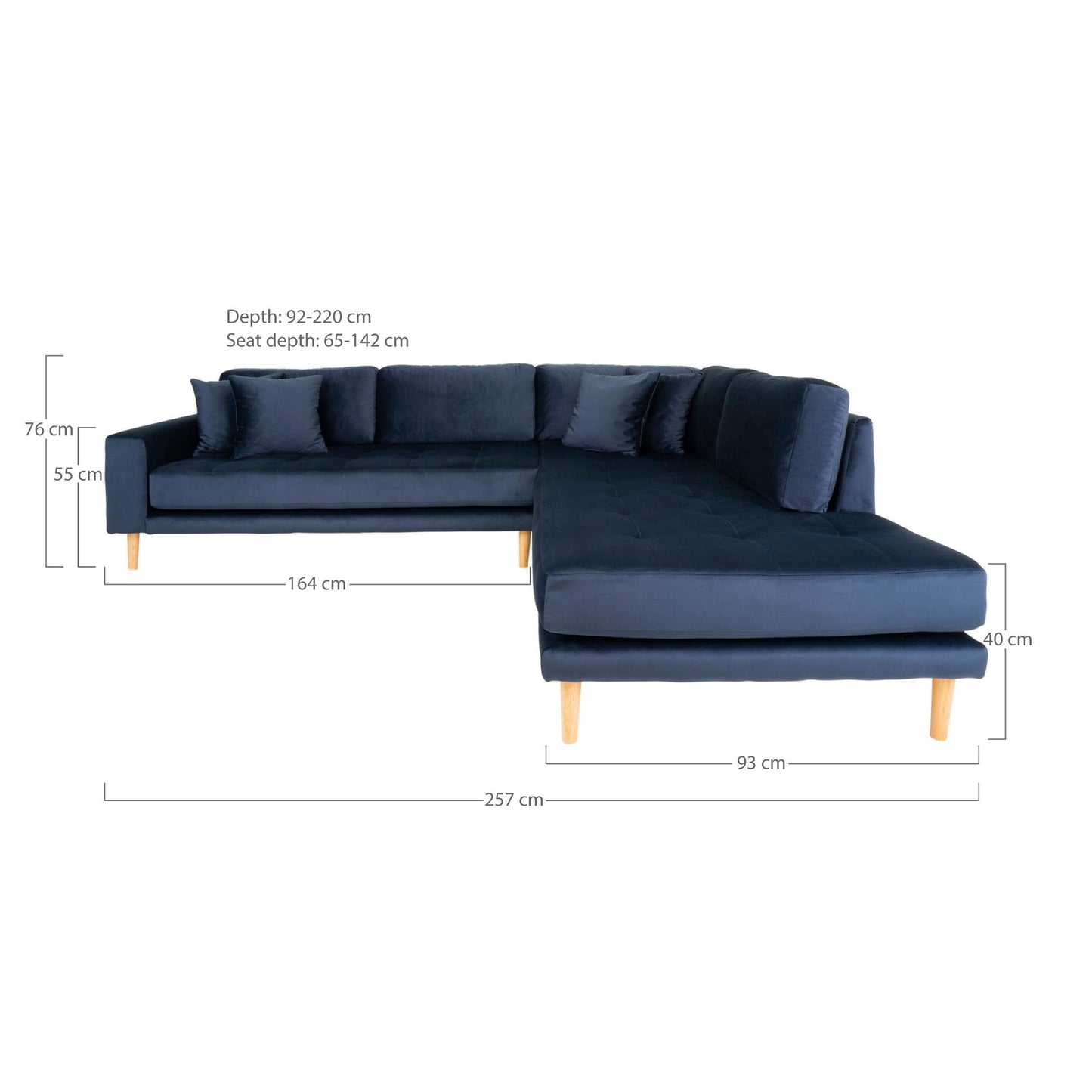 Lido Hjørnesofa Åben Ende