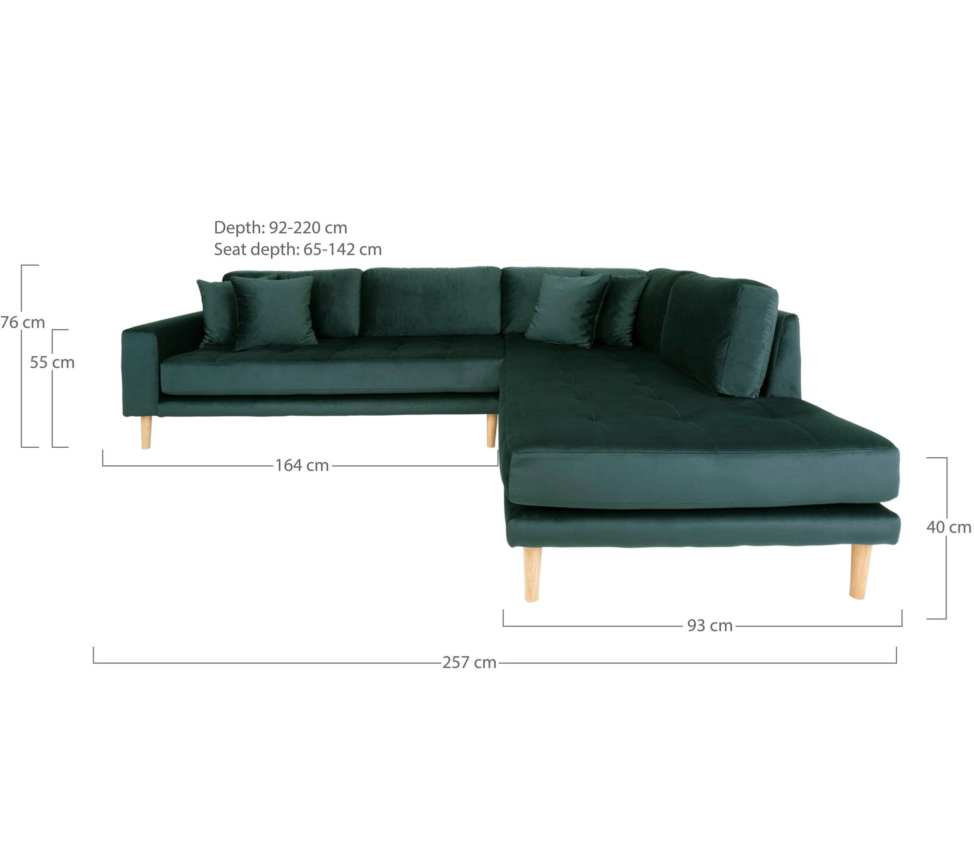 Lido Hjørnesofa Åben Ende