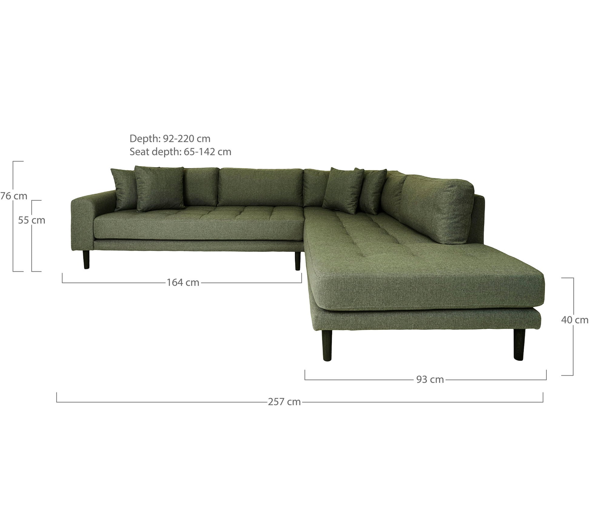 Lido Hjørnesofa Åben Ende