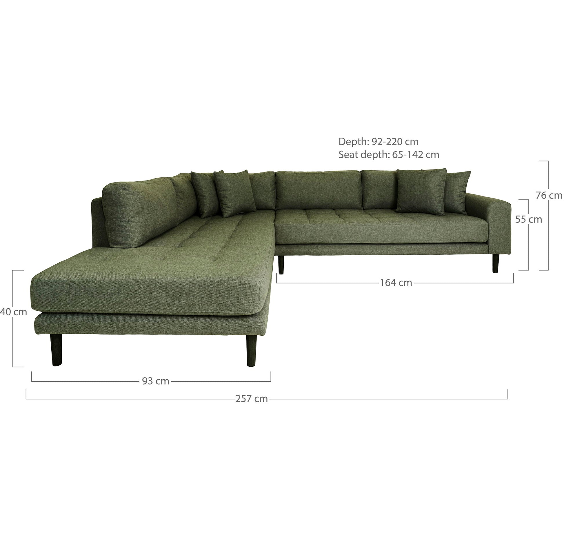 Lido Hjørnesofa Åben Ende