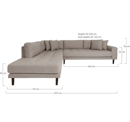 Lido Hjørnesofa Åben Ende