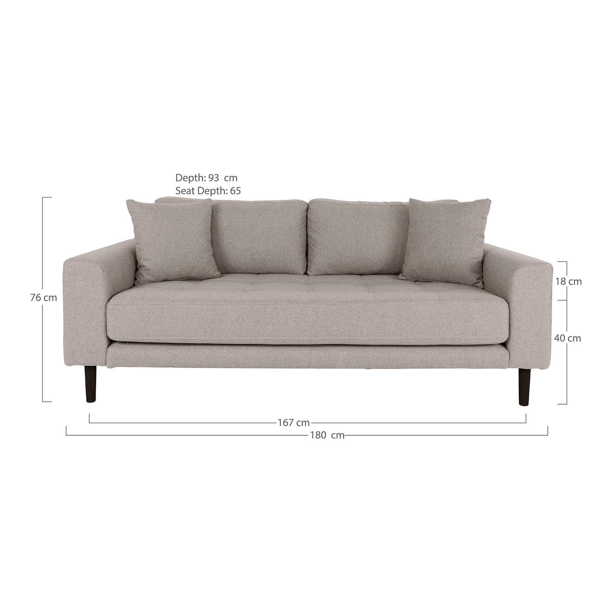 Lido 2,5 Personers Sofa