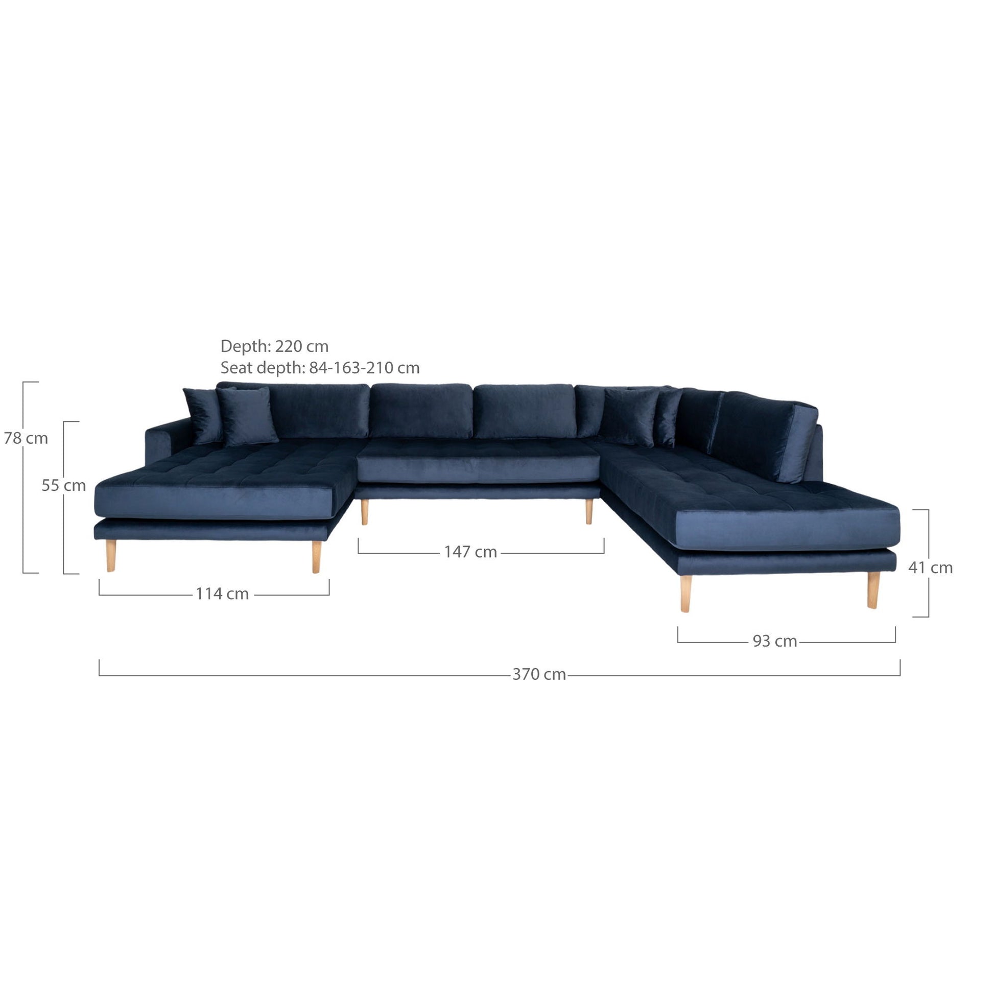 Lido U-Sofa Åben Ende