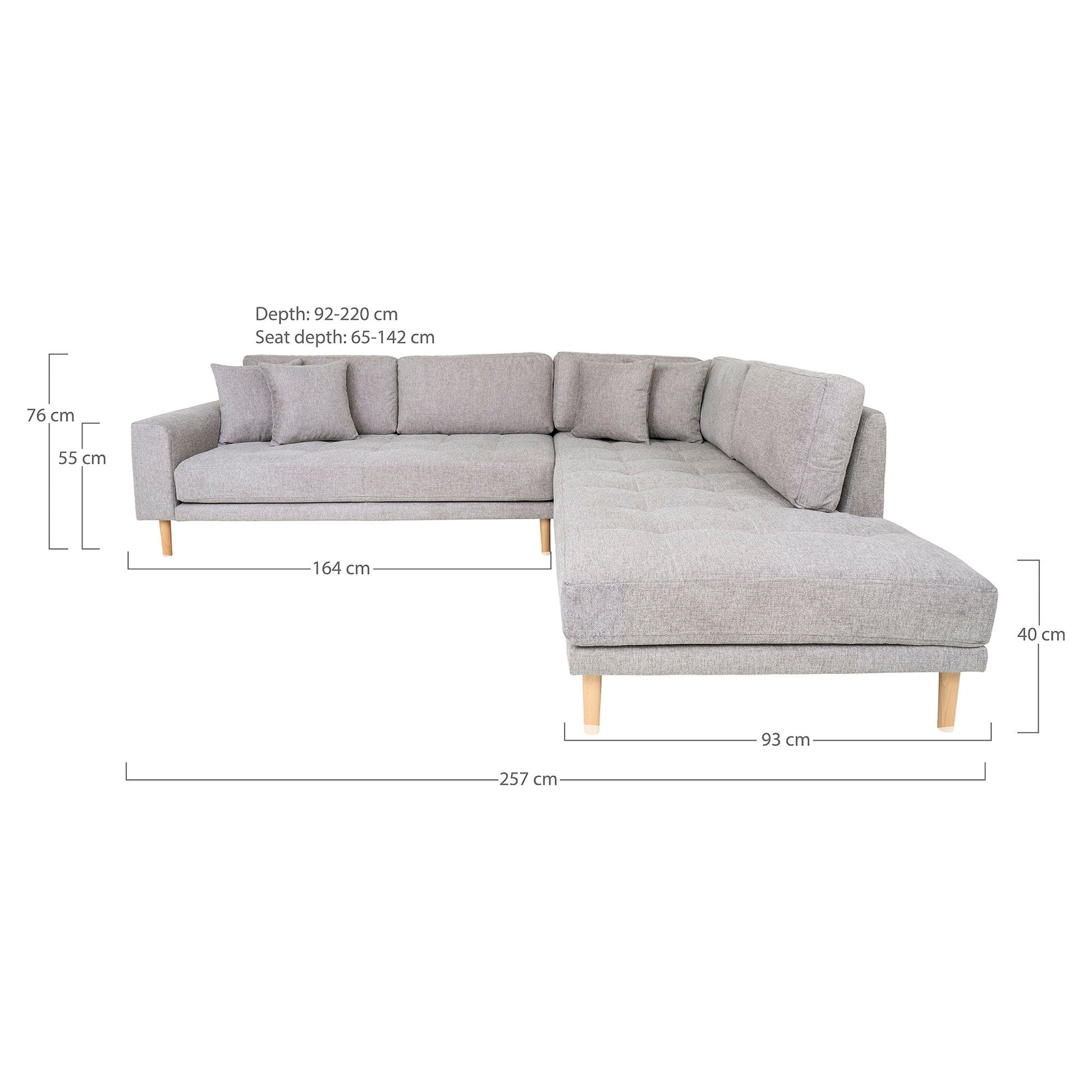 Lido Hjørnesofa Åben Ende