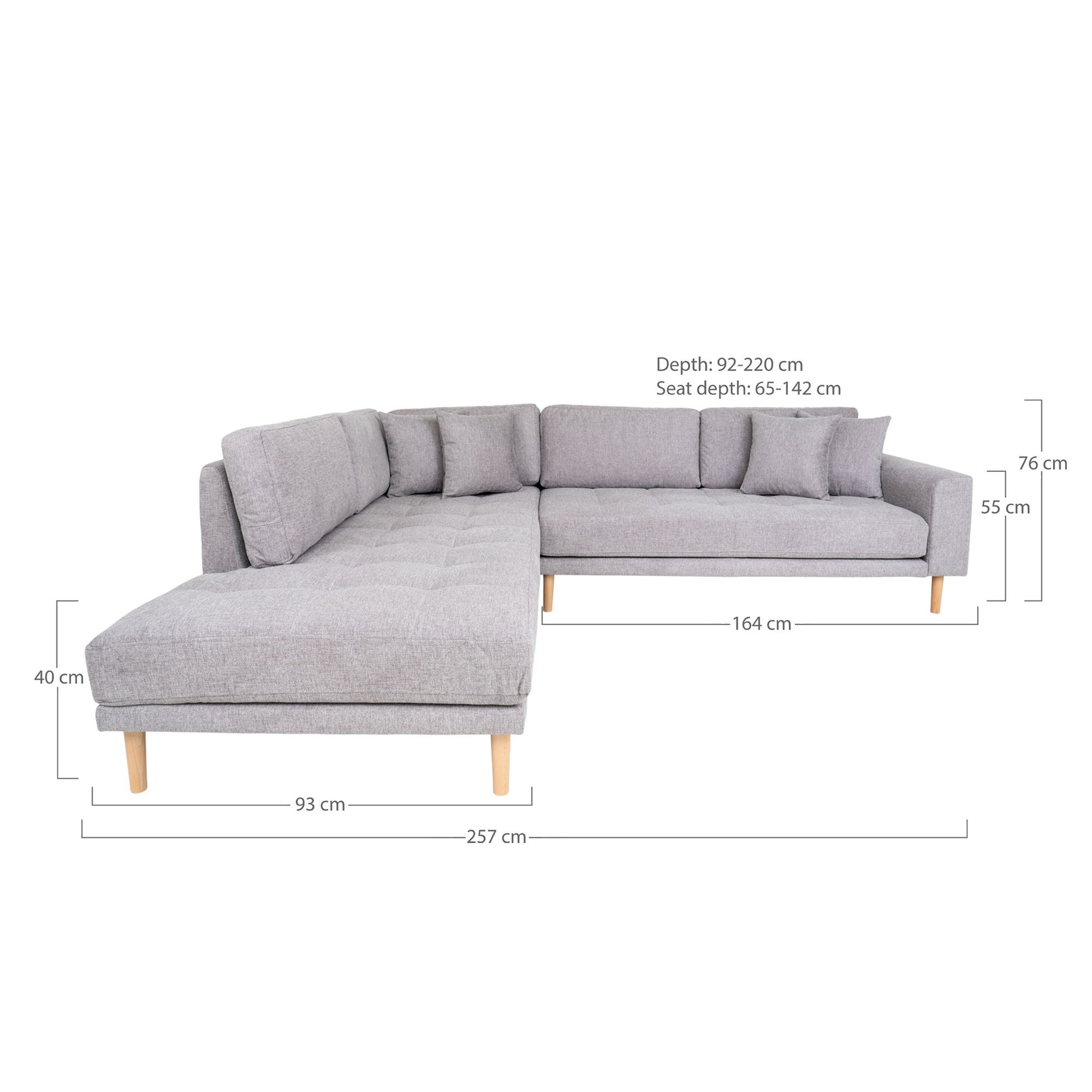 Lido Hjørnesofa Åben Ende