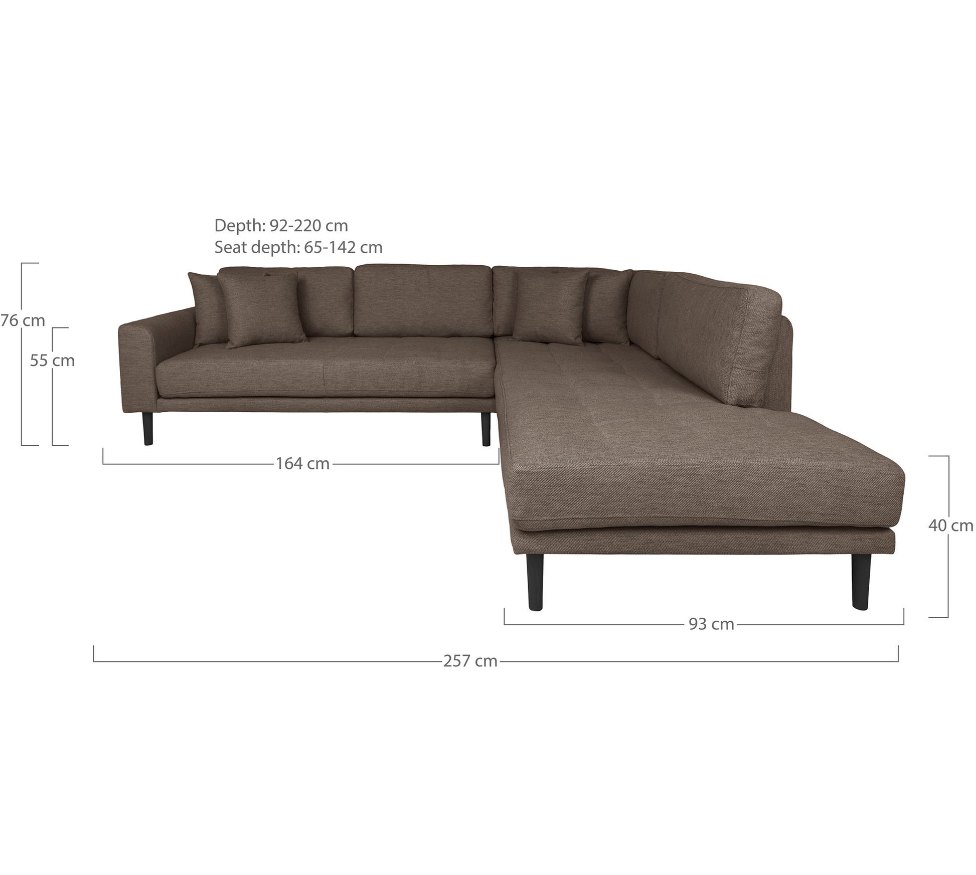 Lido Hjørnesofa Åben Ende