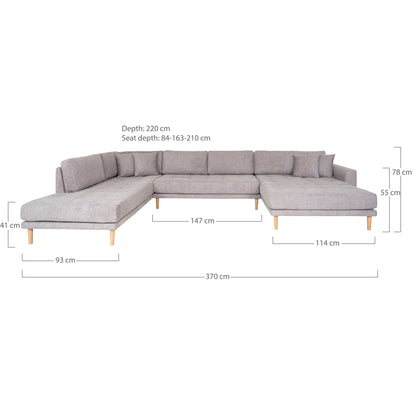 Lido U-Sofa Åben Ende