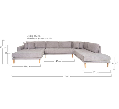 Lido U-Sofa Åben Ende
