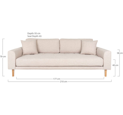 Lido 3 Personers Sofa