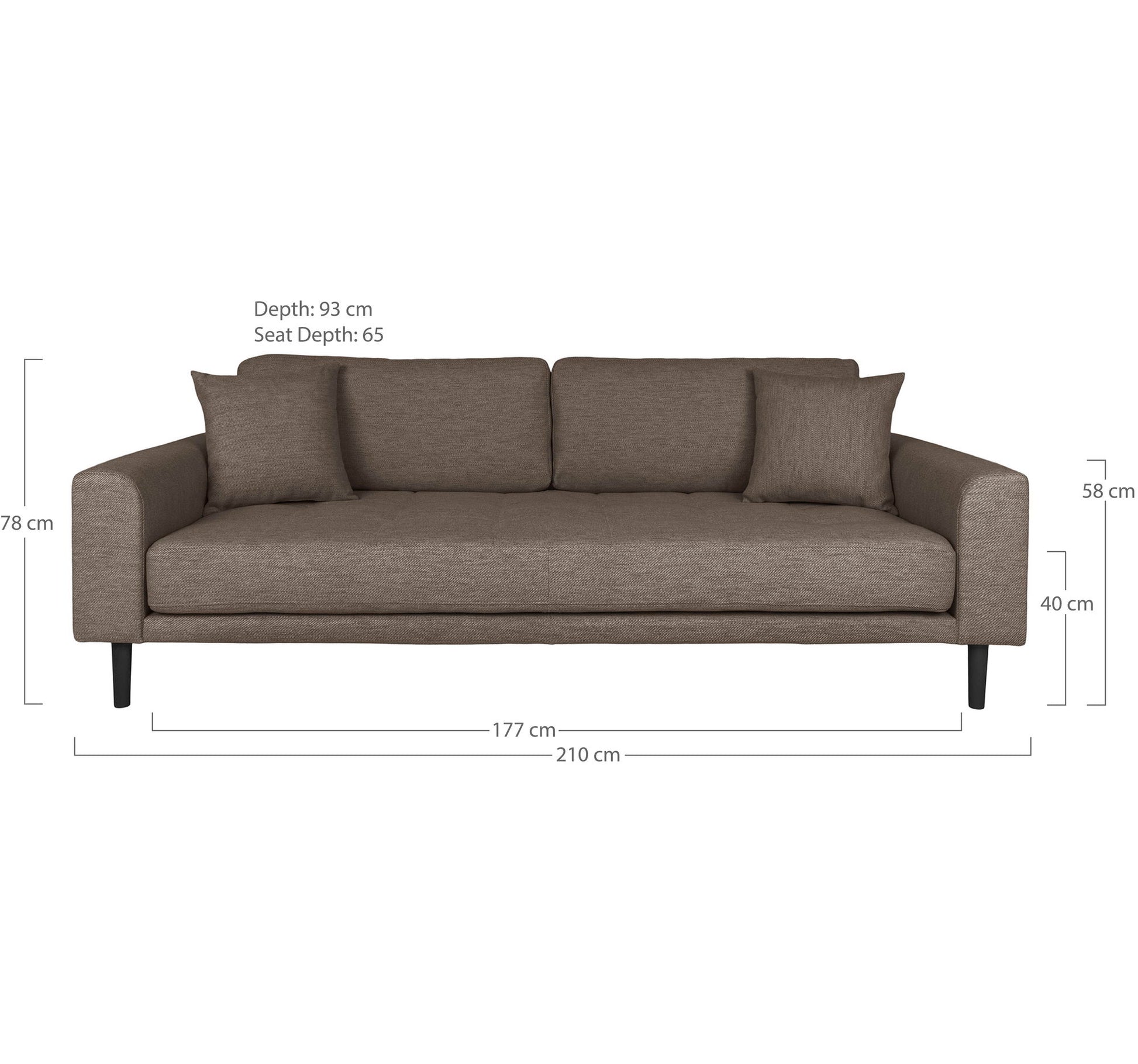 Lido 3 Personers Sofa