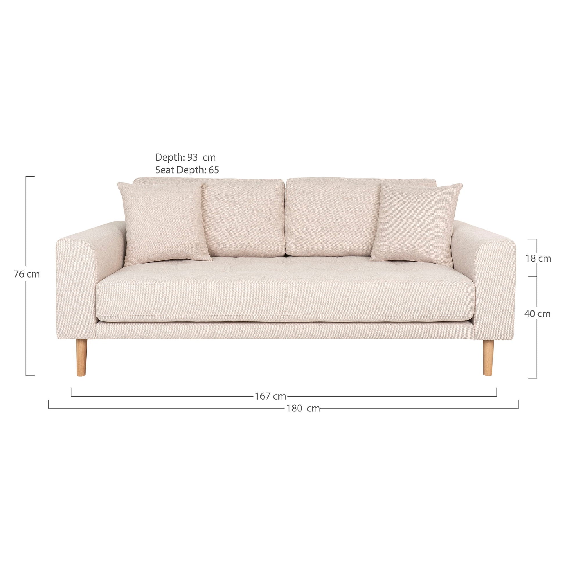Lido 2,5 Personers Sofa