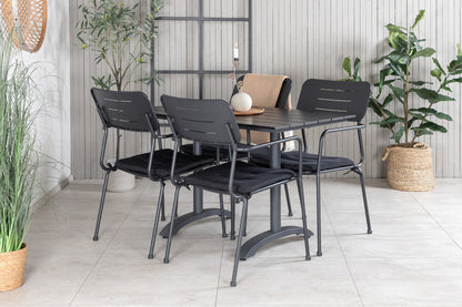 Spisebordsstol 2-pak Sort