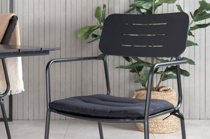 Spisebordsstol 2-pak Sort