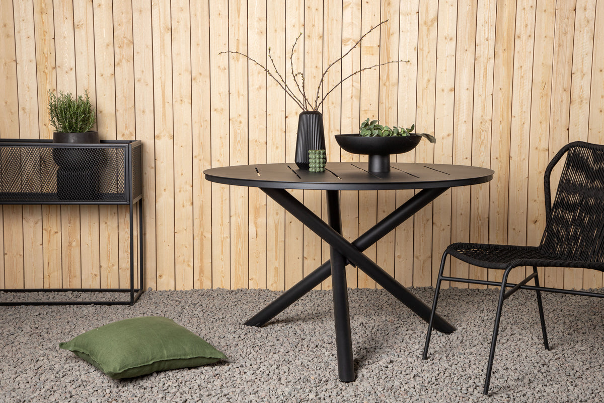 Rundt spisebord 120 Sort