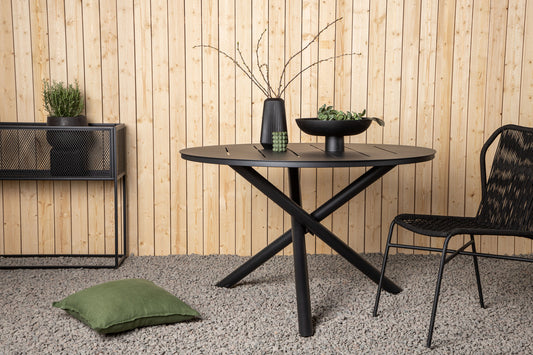 Rundt spisebord 120 Sort