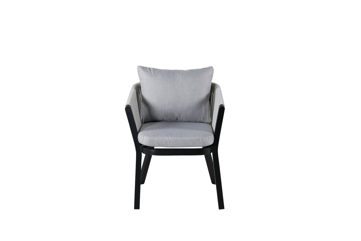 Spisebordsstol 2-pak Sort