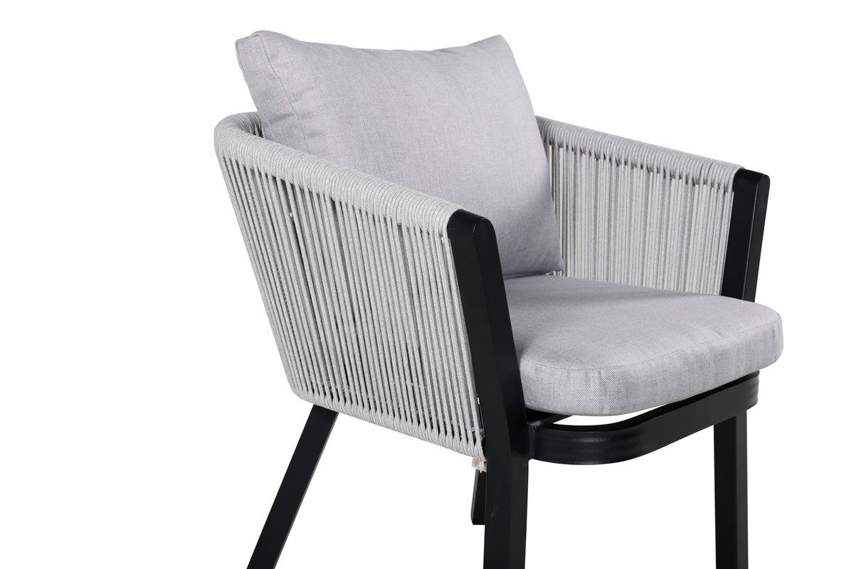 Spisebordsstol 2-pak Sort