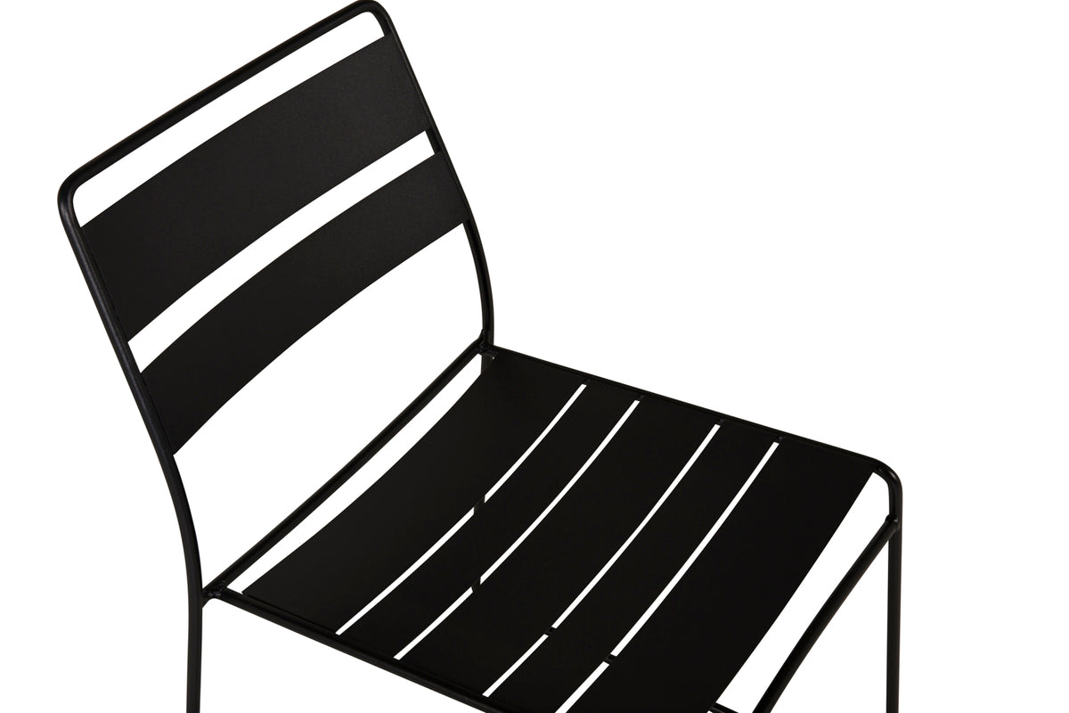 Spisebordsstol 2-pak Sort