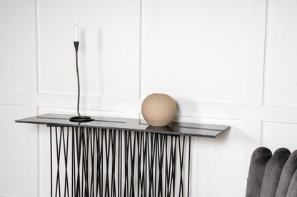 Sidebord 130 x 37 Sort