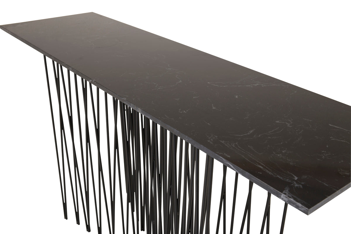 Sidebord 130 x 37 Sort