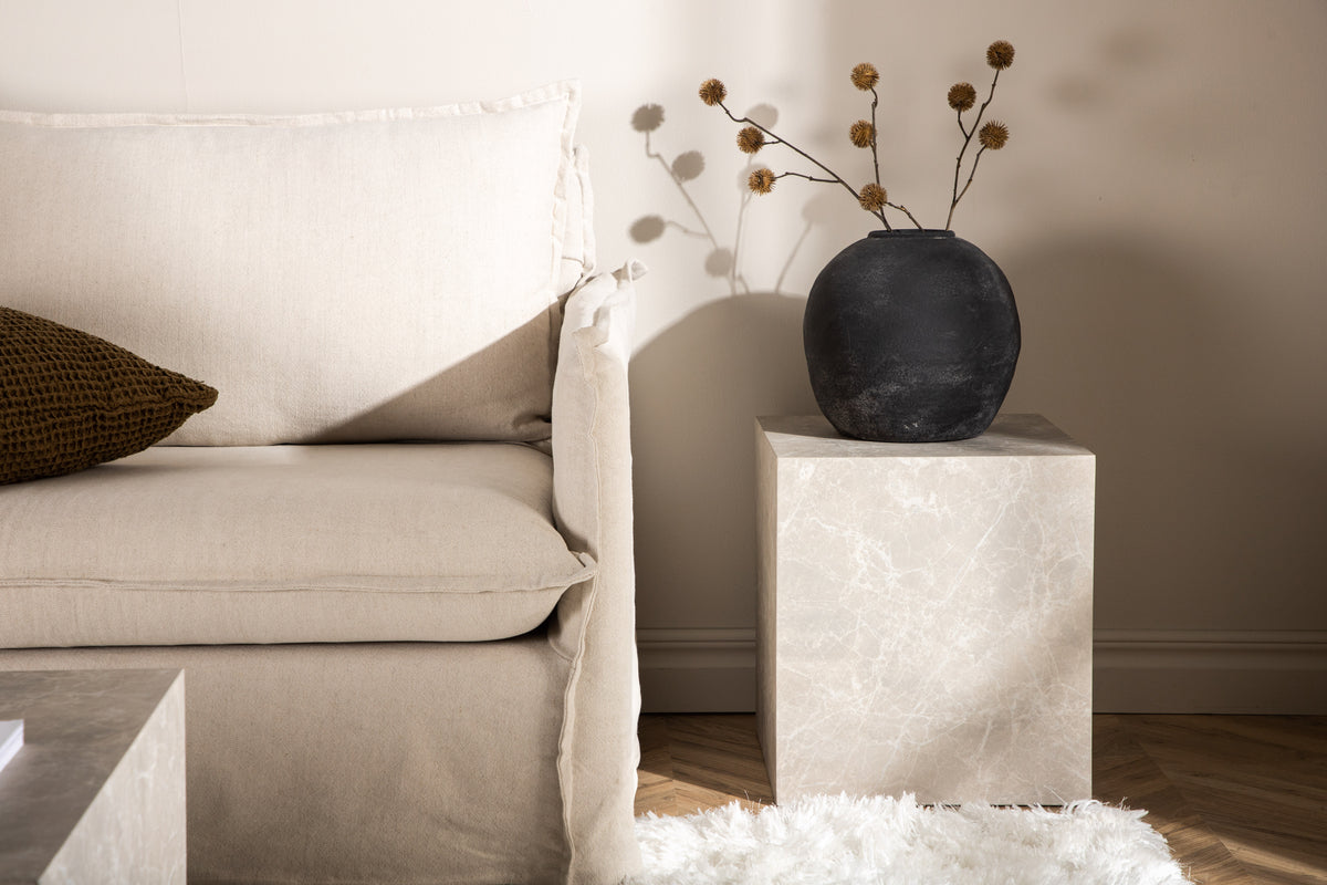 York Sofabord 40 x 40 Beige