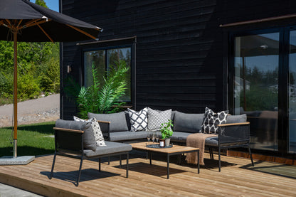 Hjørnesofa sæt Natur Grå