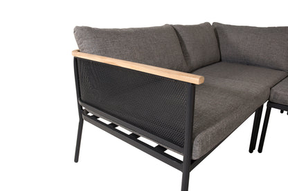 Hjørnesofa sæt Natur Grå