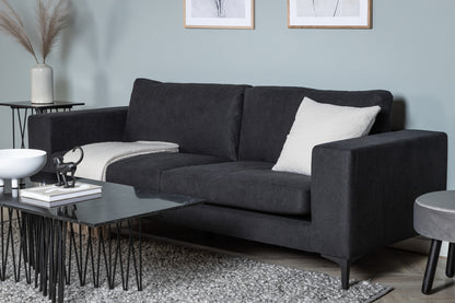 3-personers sofa, sort