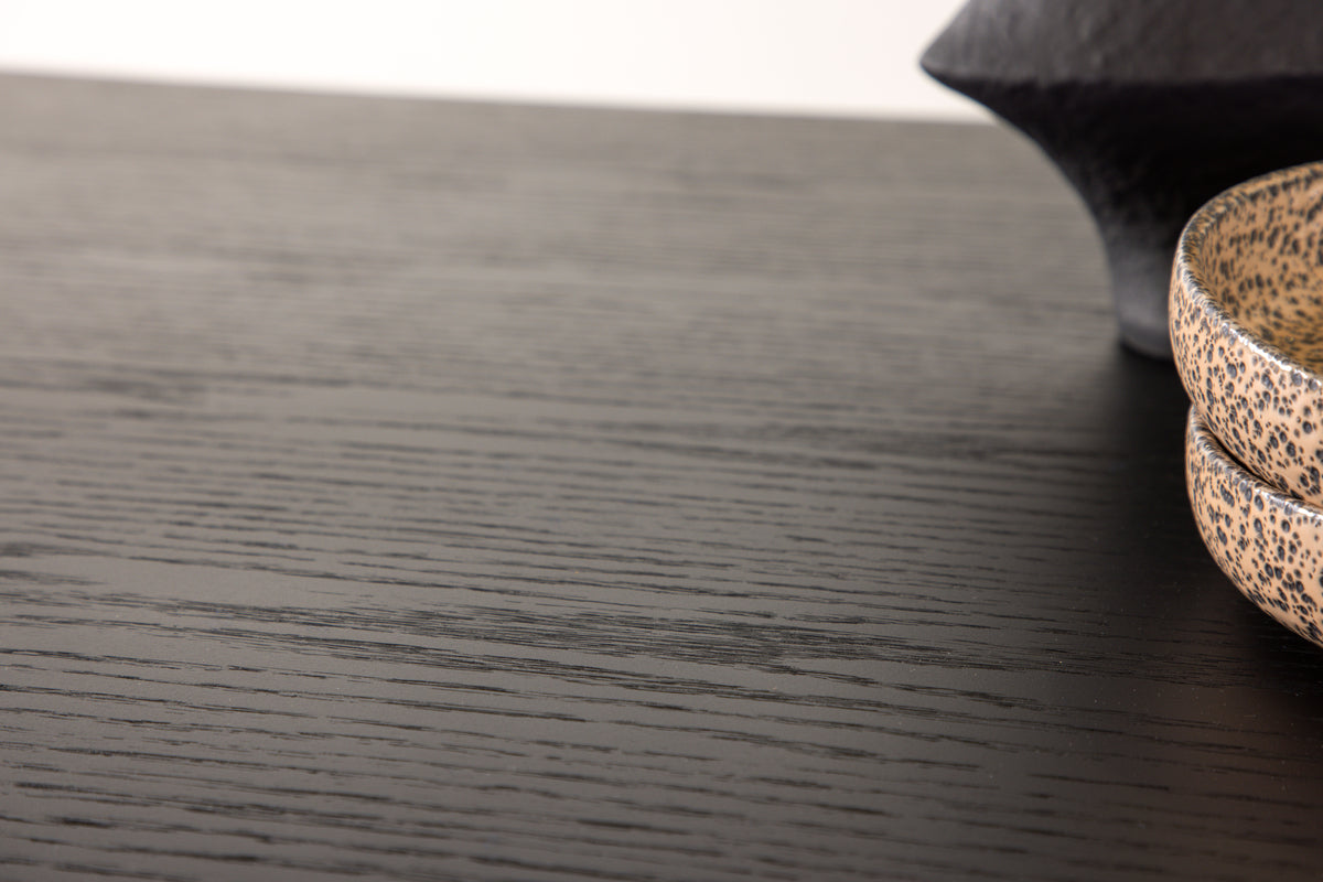 Ystad Rektangulært spisebord 220 x 100 Sort