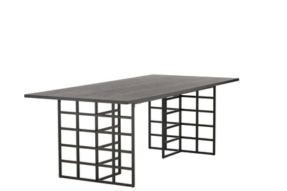 Ystad Rektangulært spisebord 220 x 100 Sort