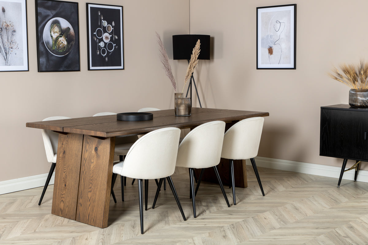 Logger Rektangulært spisebord 210 x 100 Nature