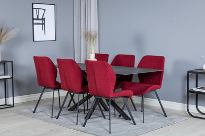 Gemma Spisebordsstol 2-pak Rød
