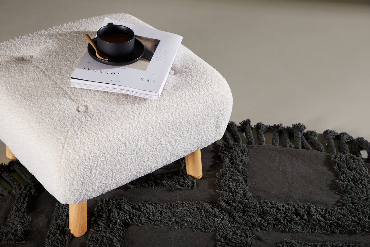 Skammel 56 x 56 x 41 Hvid