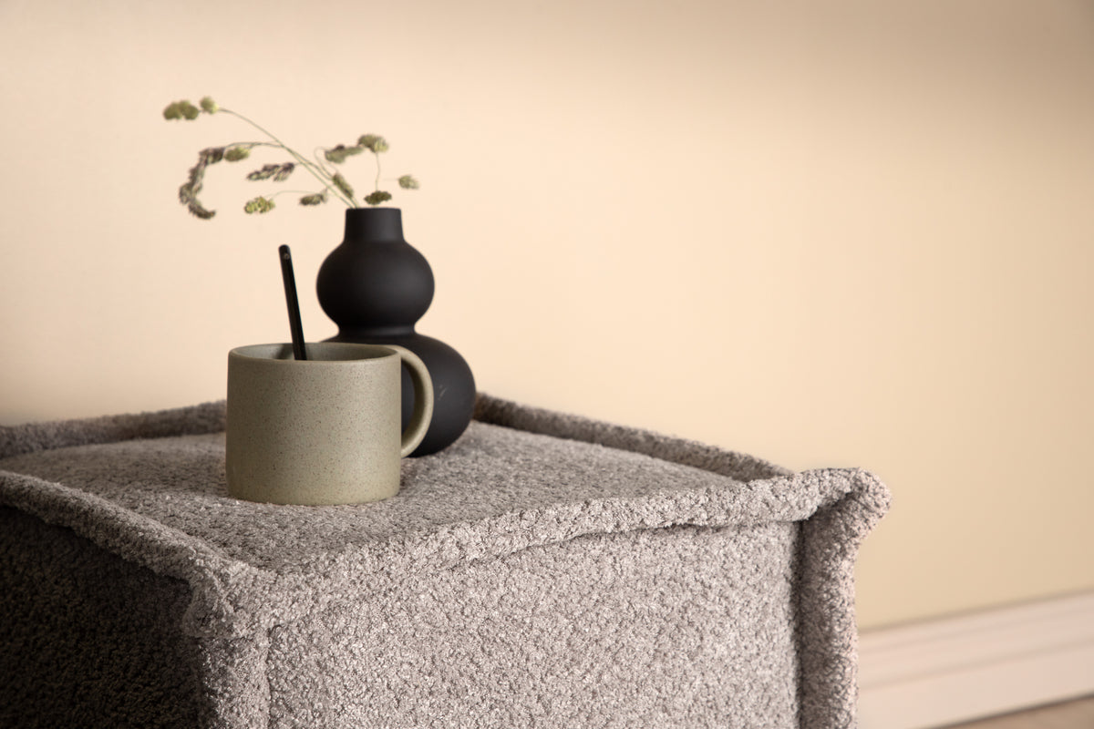 Castine Puf 40 x 38 x 40 Lysegrå