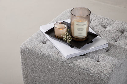 Puf 51 x 32 x 51 Lysegrå