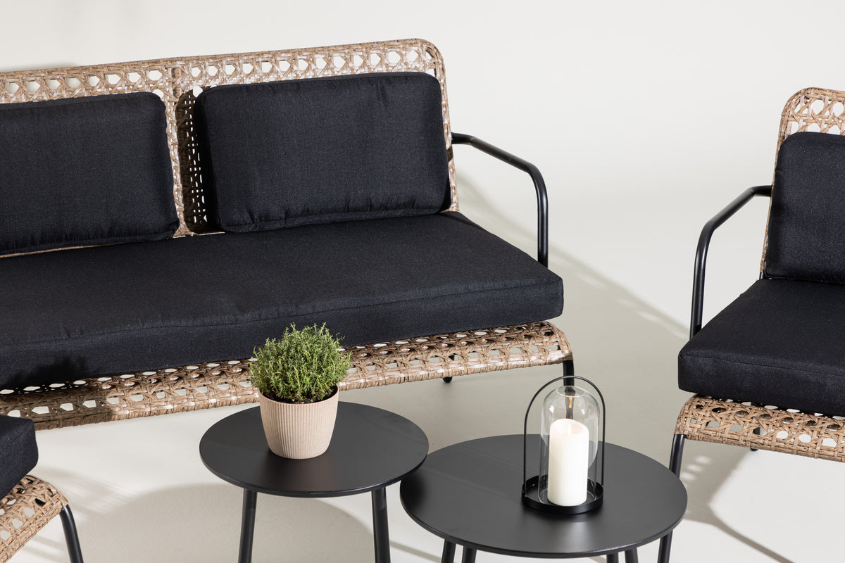 Sofagruppe Sort Natur
