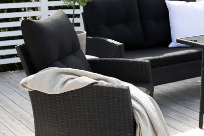 Knock Sofasæt Sort Sort