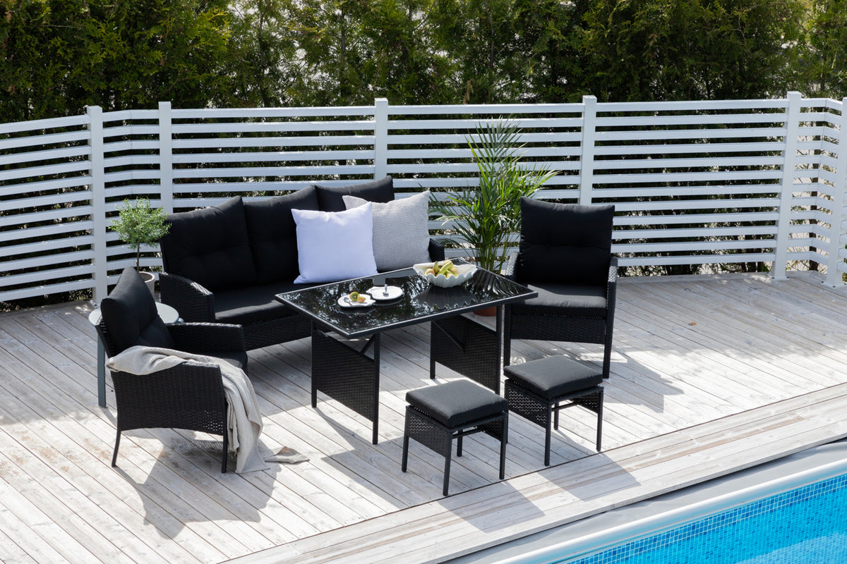 Knock Sofasæt Sort Sort