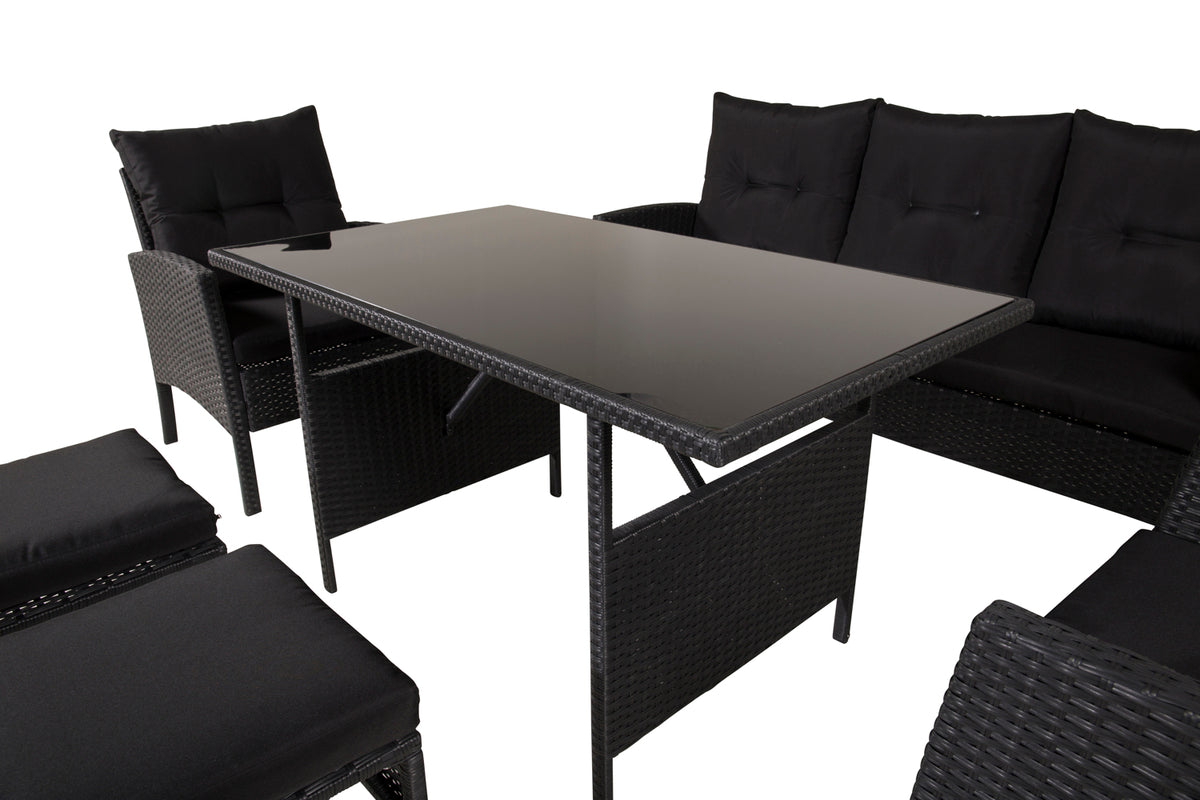 Knock Sofasæt Sort Sort