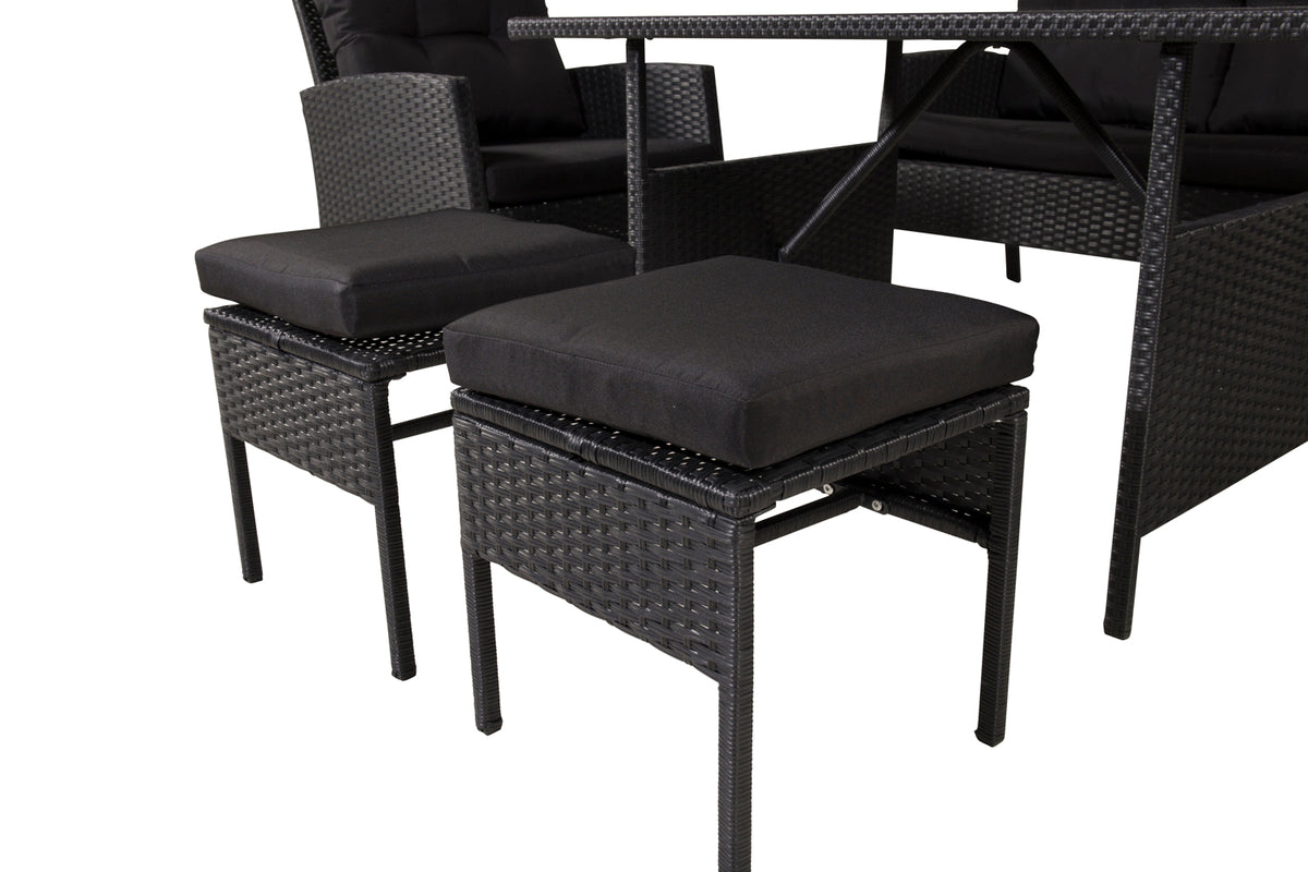 Knock Sofasæt Sort Sort