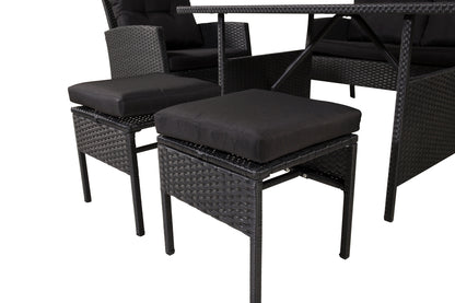 Knock Sofasæt Sort Sort