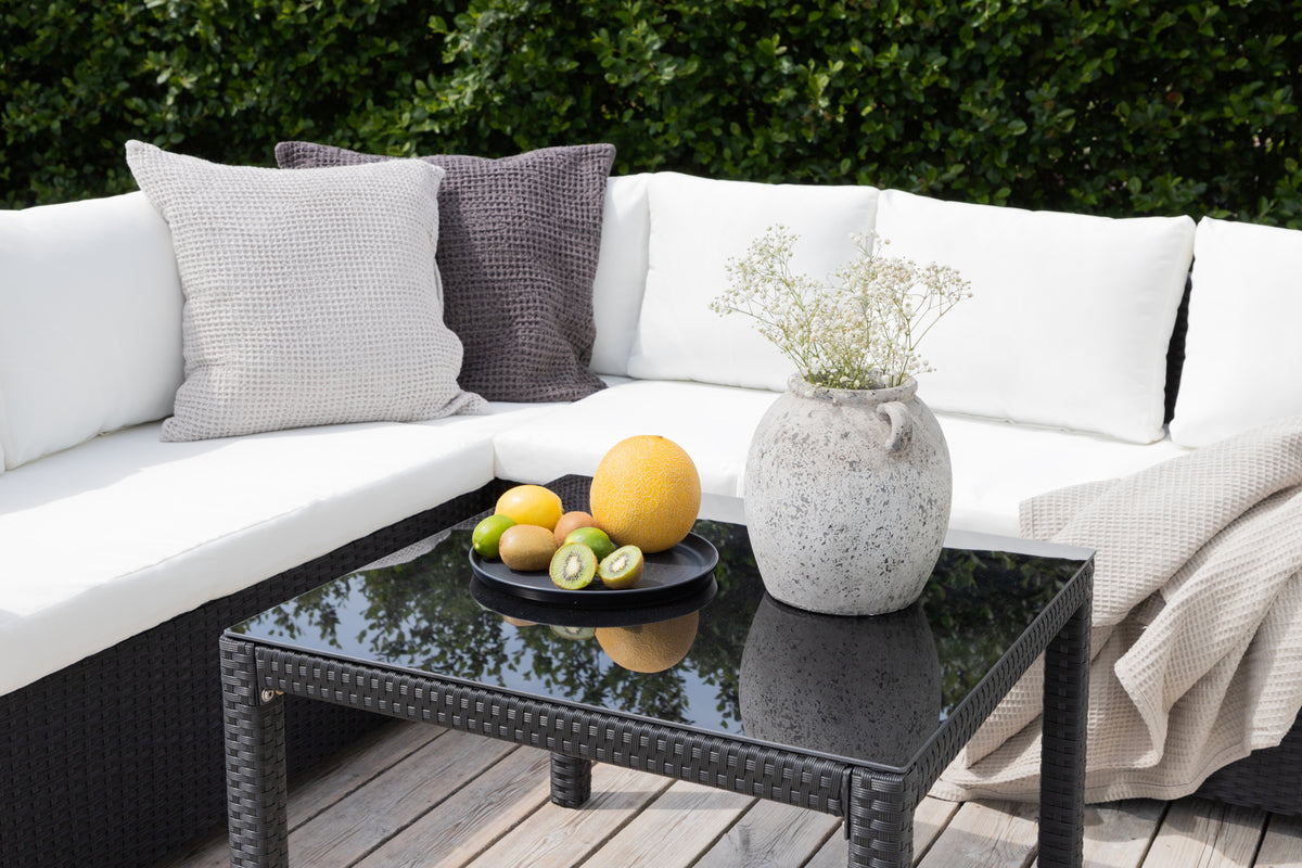 Hjørnesofa sæt Sort Sort