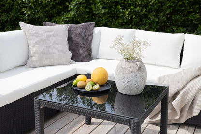 Hjørnesofa sæt Sort Sort