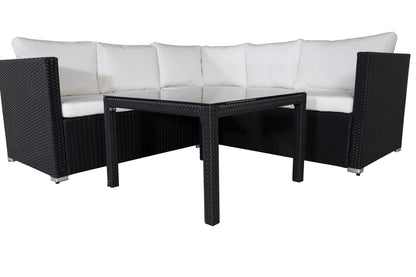 Hjørnesofa sæt Sort Sort