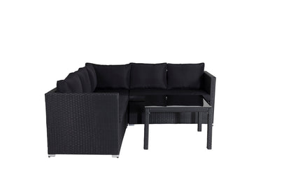 Hjørnesofa sæt Sort Sort